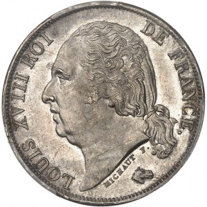 Ľudovít XVIII (1814-1824). 1 frank Ľudovít XVIII. 1817, A, Paríž.