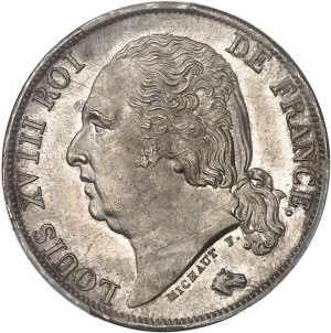 Ludvík XVIII (1814-1824). 1 frank Ludvík XVIII 1817, A, Paříž.