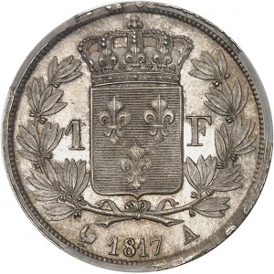 Luigi XVIII (1814-1824). 1 franco Luigi XVIII 1817, A, Parigi.