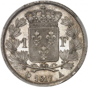 Ludwig XVIII. (1814-1824). 1 Franc Louis XVIII 1817, A, Paris.