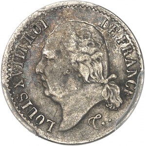 Louis XVIII (1814-1824). 1/4 franc 1817, MA, Marseille.