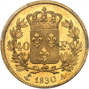 Karol X (1824-1830). 40 franków, 2. typ 1830, A, Paryż.