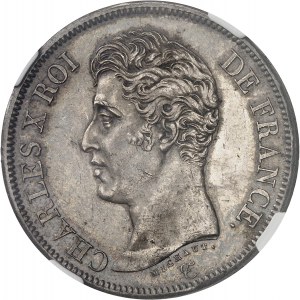 Karol X. (1824-1830). 5 frankov, 1. typ 1825, L, Bayonne.