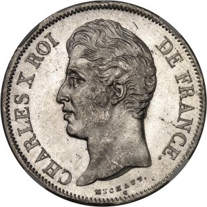 Karel X. (1824-1830). 5 franků, 2. typ 1828, W, Lille.