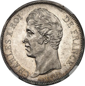 Karol X. (1824-1830). 5 frankov, 2. typ 1828, W, Lille.
