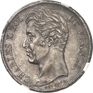 Charles X (1824-1830). 2 francs 1827, W, Lille.