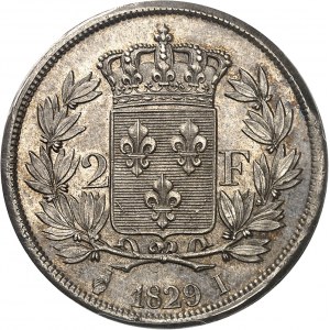 Charles X (1824-1830). 2 francs 1829, I, Limoges.