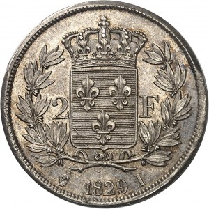 Karol X. (1824-1830). 2 franky 1829, I, Limoges.