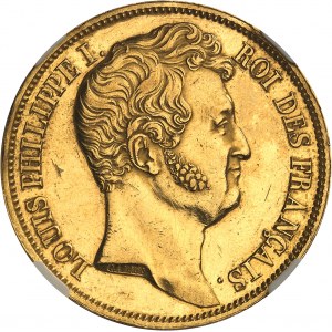 Louis-Philippe I (1830-1848). Essai de 5 francs Hors concours, en Or, par Galle, tranche lisse 1830, A, Paris.