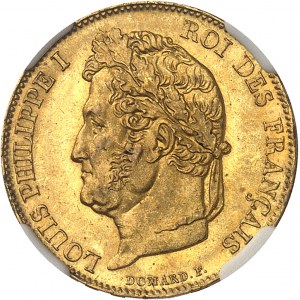 Louis-Philippe I. (1830-1848). 20 Francs laurée Kopf 1841, A, Paris.