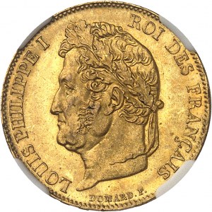 Ľudovít Filip I. (1830-1848). 20 francs tête laurée 1841, A, Paríž.