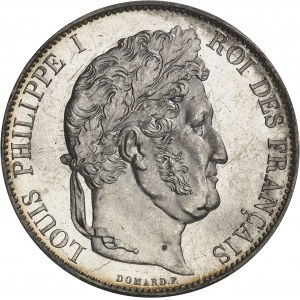 Louis-Philippe I (1830-1848). 5 francs, IIIe type Domard 1848, A, Paris.