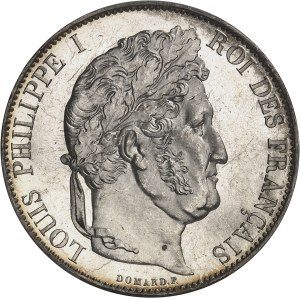 Louis-Philippe Ier (1830-1848). 5 francs, IIIe type Domard 1848, A, Paris.