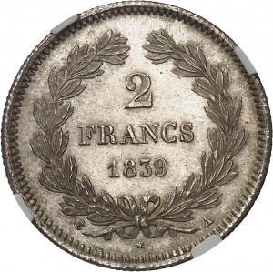 Louis-Philippe I (1830-1848). 2 francs 1839, A, Paris.