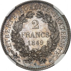 Second Republic (1848-1852). 2 francs Cérès 1849, A, Paris.