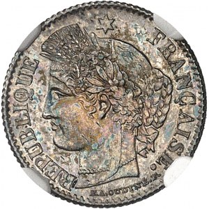 Seconda Repubblica (1848-1852). 20 centesimi Cérès 1849, A, Parigi.