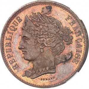 Druhá republika (1848-1852). Essai-piéfort de 10 centimes, súťaž z roku 1848, Domard 1848, Paríž.