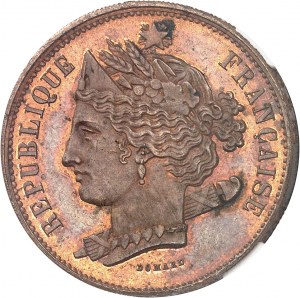 Druhá republika (1848-1852). Essai-piéfort de 10 centimes, súťaž z roku 1848, Domard 1848, Paríž.