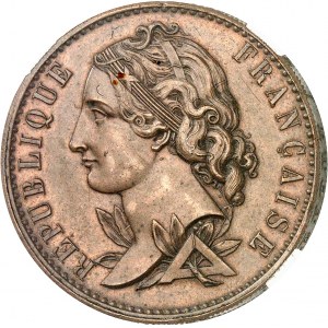 Druga Republika (1848-1852). Essai-piéfort de 10 centimes, Magniadas competition 1848, Paryż.