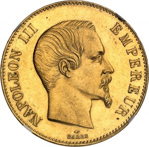 Zweites Kaiserreich / Napoleon III. (1852-1870). 100 Franken Nacktkopf 1858, A, Paris.