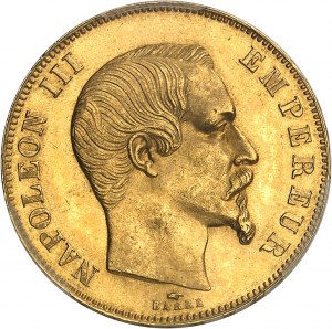 Druhé cisárstvo / Napoleon III (1852-1870). 50 frankov na hlavu 1857, A, Paríž.