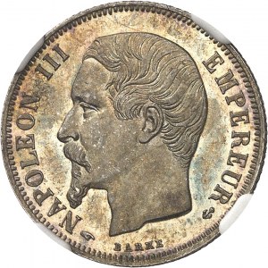 Zweites Kaiserreich / Napoleon III (1852-1870). 1 Franc kopfstehend 1858, A, Paris.