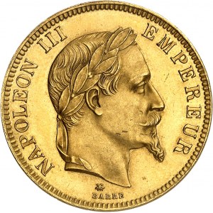 Zweites Kaiserreich / Napoleon III (1852-1870). 100 Francs laurée Kopf 1862, A, Paris.