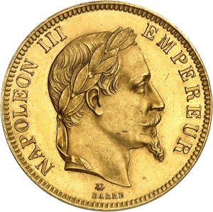 Druhé cisárstvo / Napoleon III (1852-1870). 100 frankov tête laurée 1862, A, Paríž.