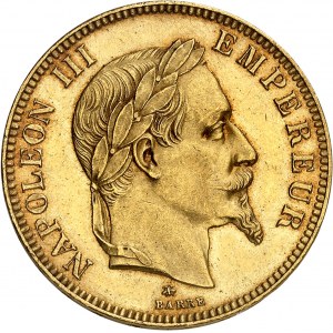 Drugie Cesarstwo / Napoleon III (1852-1870). 100 franków tête laurée 1867, A, Paryż.
