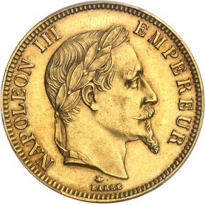 Druhé cisárstvo / Napoleon III (1852-1870). 100 frankov tête laurée 1868, A, Paríž.