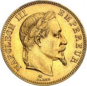 Second Empire / Napoléon III (1852-1870). 100 francs tête laurée 1869, A, Paris.