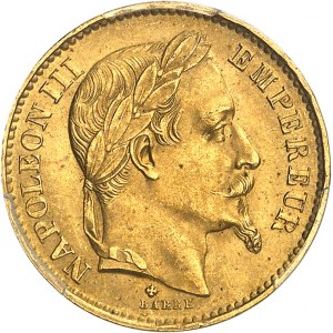 Drugie Cesarstwo / Napoleon III (1852-1870). 20 franków tête laurée 1869, BB, Strasburg.