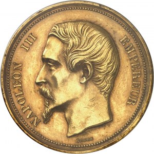 Drugie Cesarstwo / Napoleon III (1852-1870). Złoty medal, Wystawa Powszechna 1855, Albert Barre 1855, Paryż.