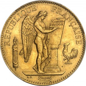 Tretia republika (1870-1940). 100 frankov Génie 1882, A, Paríž.