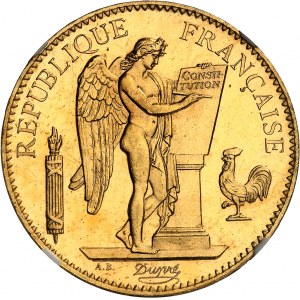 IIIe République (1870-1940). 100 francs Génie, aspect Flan bruni (PROOFLIKE) 1896, A, Paris.