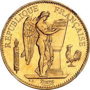 Dritte Republik (1870-1940). 100 francs Génie, aspect Flan bruni (PROOFLIKE) 1896, A, Paris.