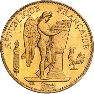 Trzecia Republika (1870-1940). 100 franków Génie 1909, A, Paryż.