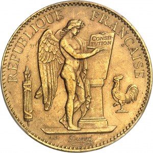 Třetí republika (1870-1940). 100 franků Génie 1912, A, Paříž.