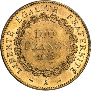 IIIe République (1870-1940). 100 francs Génie 1913, A, Paris.