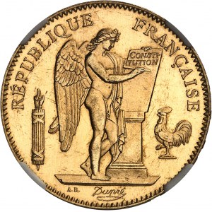 Tretia republika (1870-1940). 50 frankov Génie, Flan bruni (PROOF) 1900, A, Paríž.