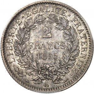 Tretia republika (1870-1940). 2 franky Cérès 1895, A, Paríž.