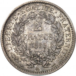 Třetí republika (1870-1940). 2 franky Cérès 1895, A, Paříž.
