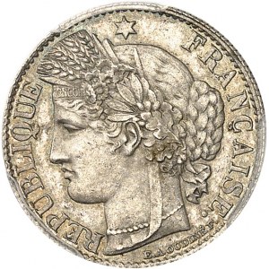 Third Republic (1870-1940). Test of 50 centimes Cérès, incomplete date, Frappe spéciale (SP) 18-- (1896), A, Paris.