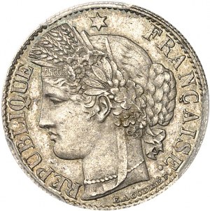 Third Republic (1870-1940). Test of 50 centimes Cérès, incomplete date, Frappe spéciale (SP) 18-- (1896), A, Paris.