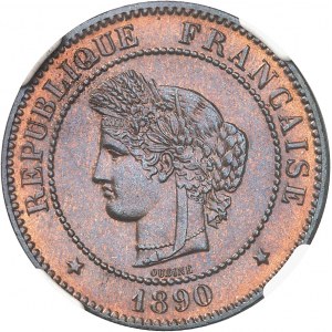 IIIe République (1870-1940). 5 centimes Cérès 1890, A, Paris.