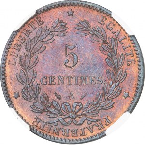 IIIe République (1870-1940). 5 centimes Cérès 1890, A, Paris.