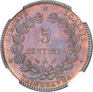 Third Republic (1870-1940). 5 centimes Cérès 1890, A, Paris.