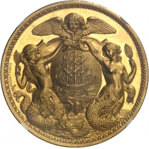 Third Republic (1870-1940). Gold medal, Livestock Show, 1st prize 1883, Rouen (Hamel).