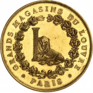 IIIe République (1870-1940). Médaille d’Or, 1er prix du concours de 1895, Voile de piano, des Grands magasins du Louvre 1895, Paris.