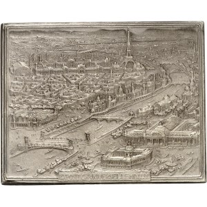 Tretia republika (1870-1940). Medaila, Souvenir de l'Exposition Universelle Jules-Édouard Roiné, SAMF č. 24 1900, Paríž.